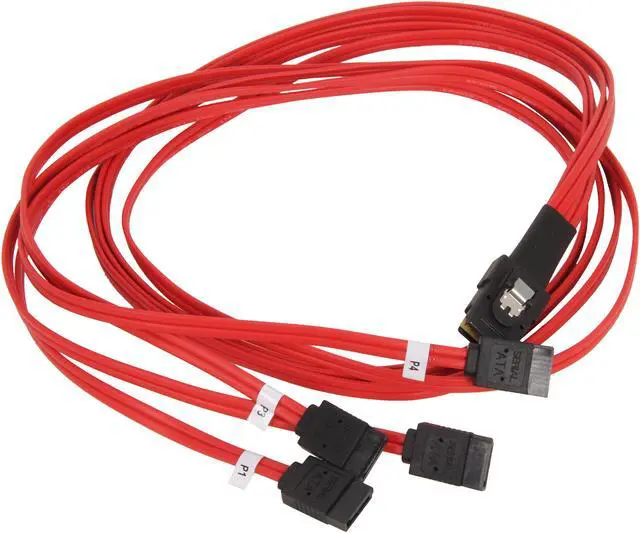 Alt view image 2 of 3 - Rosewill RASA-13003 - 3.3-Foot (1 Meter) Multi-Lane Internal (SFF-8087) Serial ATA Breakout Cable