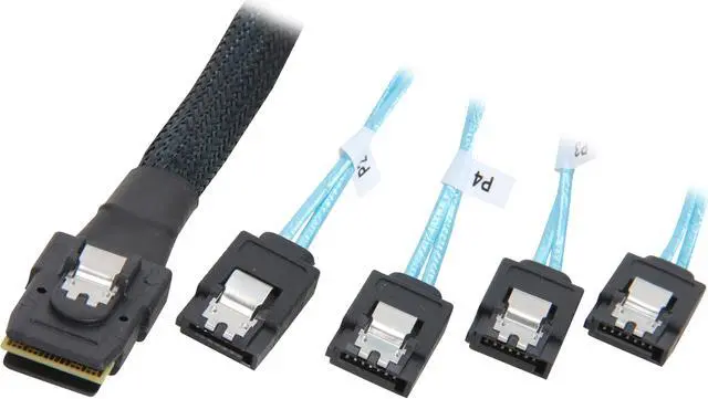 Main image of Rosewill RASA-13004 - 3.3-Foot (1 Meter) Multi-Lane Internal (SFF-8087) Serial ATA Breakout Cable