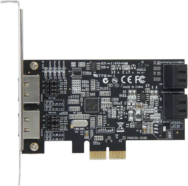 Alt view image 3 of 5 - Rosewill RC-230 PCI Express 4 Ports SATA III HDD Controller Card