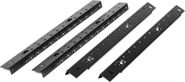 Alt view image 10 of 13 - Rosewill 12U Open Frame Server Rack, 4-Post Network Server Rack, Adjustable Depth Frame Rack, Heavy Load Rack for Computer/Data/AV/IT Equipment/Network Equipment-RSR-4P12U001