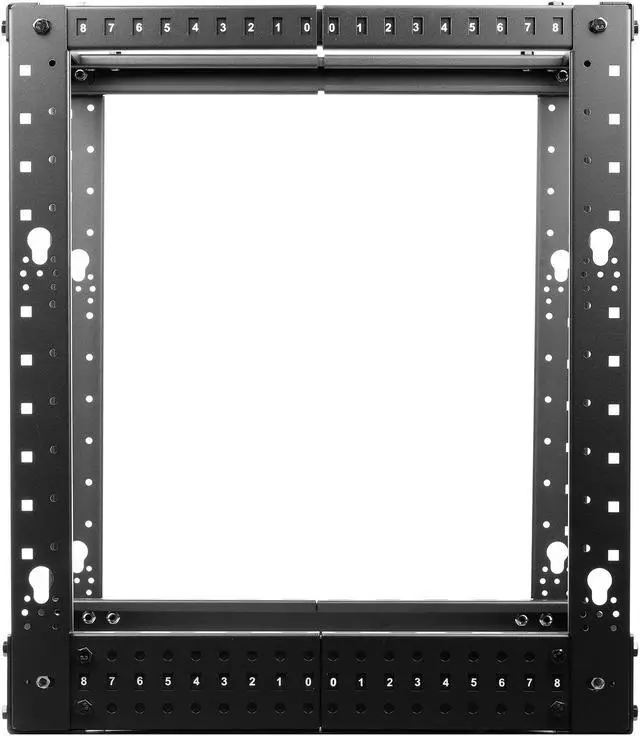 Alt view image 2 of 13 - Rosewill 12U Open Frame Server Rack, 4-Post Network Server Rack, Adjustable Depth Frame Rack, Heavy Load Rack for Computer/Data/AV/IT Equipment/Network Equipment-RSR-4P12U001