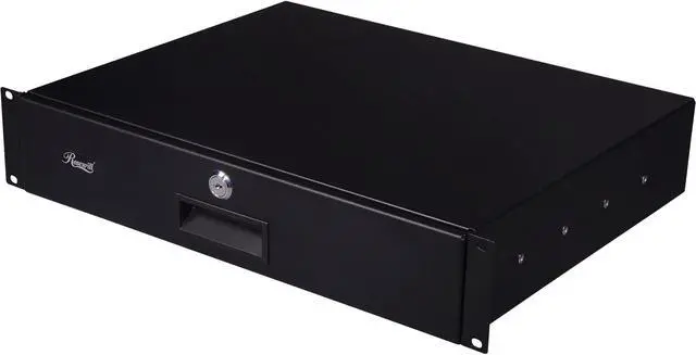 Main image of Rosewill 2U 14" Deep Rack Mount Drawer with Lock and Key RSA-2UDW001
