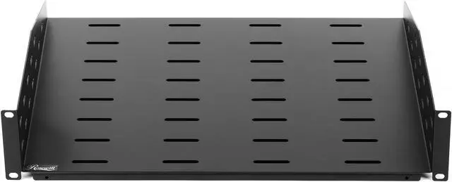 Alt view image 4 of 5 - Rosewill 2U 19-Inch Universal Vented Rack Mount Cantilever Server Cabinet Shelf 16-Inches Deep Black-RSA-2USHF00