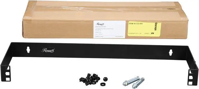 Alt view image 5 of 4 - Rosewill 1U 19-inch Wall Mount Bracket for Patch Panel with Hinge Design RSA-1UBRA001