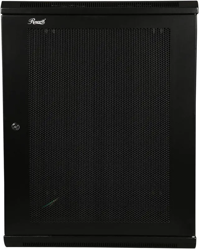 Alt view image 2 of 8 - Rosewill RSWM-15U001 15U Wall Mount Rack Enclosure Server Cabinet, Hinged, 20.5" Deep, Switch-Depth