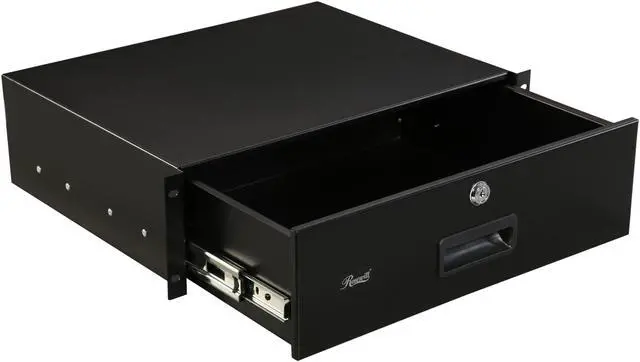 Alt view image 5 of 6 - Rosewill RSA-3UDW001 3U 14" Deep Rack Mount Drawer with Lock And Key, Black Color