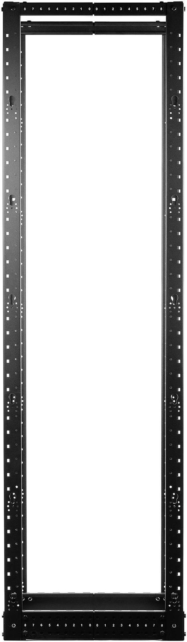 Alt view image 3 of 20 - Rosewill 42U Open Frame Server Rack, 4-Post Network Server Rack, Adjustable Depth Frame Rack, Heavy Load Rack for Computer/Data/AV/IT Equipment/Network Equipment-RSR-4P42U001