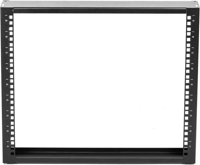 Alt view image 6 of 11 - Rosewill 9U Server Rack with Swing Gate -Wall Mount Rack for 19 Inch IT Equipment Open Frame Rack–Network Rack Wall Mount for AV & Server Equipment Adjustable Depth 18 inches to 26 inches 9U Rack, BK