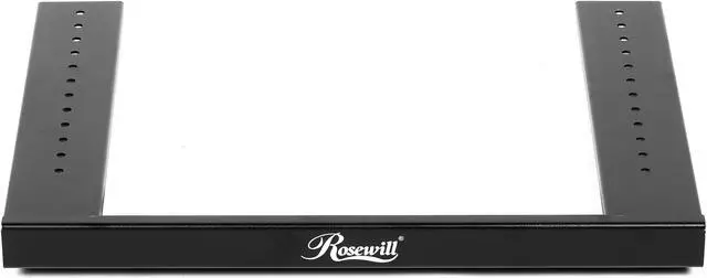 Alt view image 8 of 11 - Rosewill 9U Server Rack with Swing Gate -Wall Mount Rack for 19 Inch IT Equipment Open Frame Rack–Network Rack Wall Mount for AV & Server Equipment Adjustable Depth 18 inches to 26 inches 9U Rack, BK