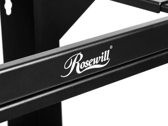 Alt view image 10 of 11 - Rosewill 9U Server Rack with Swing Gate -Wall Mount Rack for 19 Inch IT Equipment Open Frame Rack–Network Rack Wall Mount for AV & Server Equipment Adjustable Depth 18 inches to 26 inches 9U Rack, BK