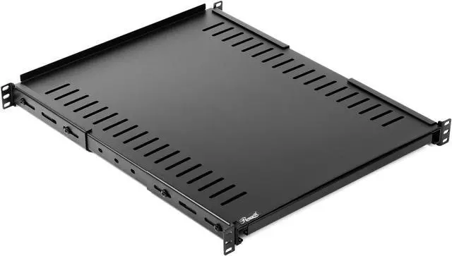 Alt view image 4 of 4 - Rosewill 1U Adjustable Vented Server Rack Mount Shelf - 175lbs - 22" to 45" Adjustable Mounting Depth Universal Tray for 19" AV/ Network Equipment Rack-RSA-1USHF004A