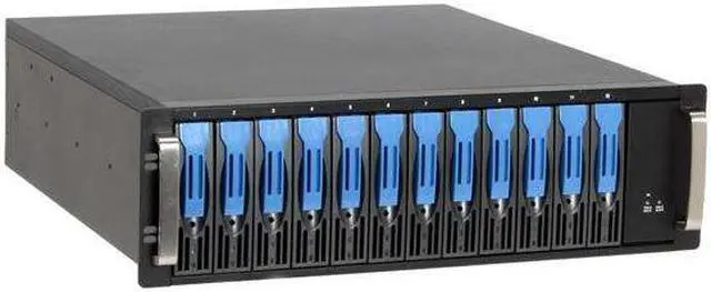 Main image of NORCO DS-1240 RAID level 0, 1, 5, 10, 50 and JBOD with optional third-party RAID controller 12 3.5" Drive Bays 3 x Infiniband Multilane 4-channel interface 12 Bay Infiniband Multilane SATA Hard Drive Storage Array - OEM