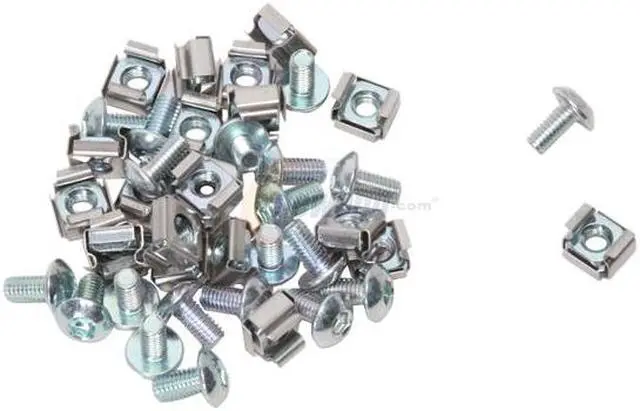 Main image of Inner 6-angle rack mounting screw&nut M6x12 20pcs package