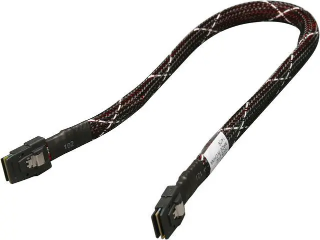 Alt view image 2 of 2 - NORCO C-SFF8087-D SFF-8087 to SFF-8087 Internal Multilane SAS Cable