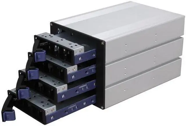 Alt view image 3 of 5 - NORCO SS-400 4 Bay 3.5" SATA or SAS Hot Swap Rack Module