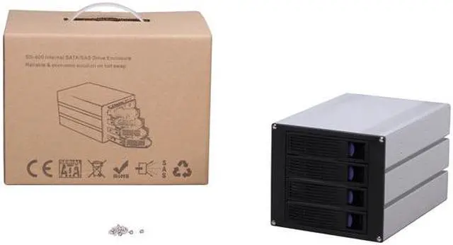 Alt view image 5 of 5 - NORCO SS-400 4 Bay 3.5" SATA or SAS Hot Swap Rack Module