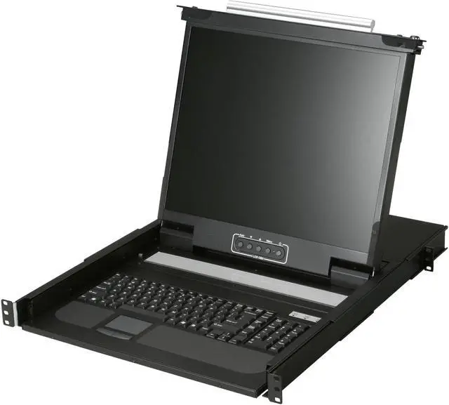 Main image of 19" 1U Rackmount 1 port KVM Console LCD
