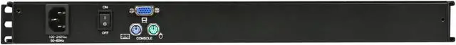 Alt view image 6 of 8 - 19" 1U Rackmount 1 port KVM Console LCD