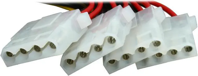 Main image of NORCO C-P1T7 4 Pin Molex 1 Male to 7 Female Power Extension Splitter Cable - OEM