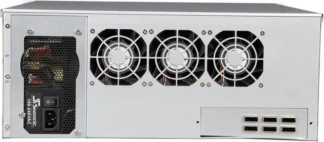 Alt view image 4 of 7 - External 4U 24 Bay Hot-Swap 6G SAS / SATA III Rackmount RAID / JBOD Enclosure