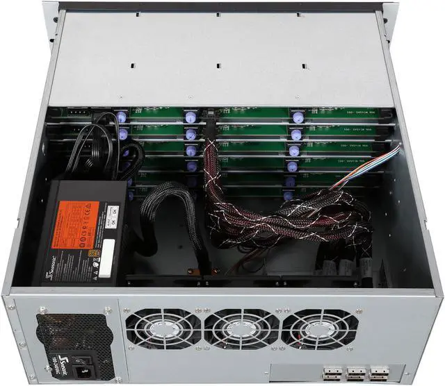 Alt view image 5 of 7 - External 4U 24 Bay Hot-Swap 6G SAS / SATA III Rackmount RAID / JBOD Enclosure