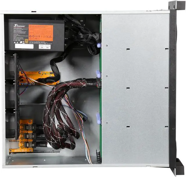 Alt view image 6 of 7 - External 4U 24 Bay Hot-Swap 6G SAS / SATA III Rackmount RAID / JBOD Enclosure