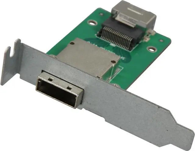 Main image of NORCO C-8087-8088L 1-Port SFF-8087 to SFF-8088 Adapter with Low Profile Mounting Bracket