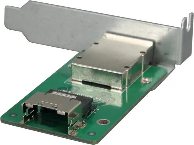 Alt view image 5 of 6 - NORCO C-8087-8088L 1-Port SFF-8087 to SFF-8088 Adapter with Low Profile Mounting Bracket