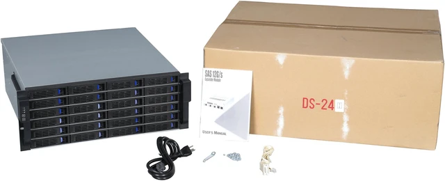 NORCO DS-24H External 4U 24 Bay 12G SSD SAS / SATA III Expander ...