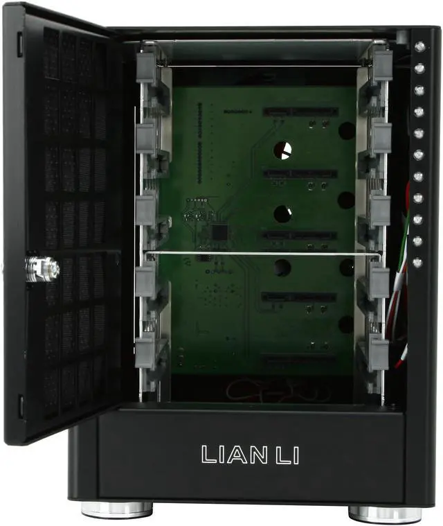 Alt view image 2 of 5 - Lian Li EX-50 RAID 0 / 1 / 3 / 5 / 10 / JBOD 5 3.5" Drive Bays e-SATA (3 Gbps, auto-negotiates to 1.5 Gbps) RAID Sub-System