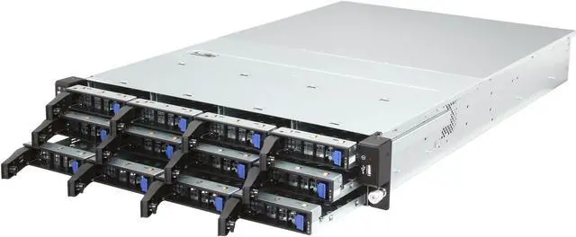 Alt view image 6 of 10 - ASRock 2U12L6SW-2TS6 2U Rackmount Server BareboneDual LGA 2011 Intel C602 DDR3 1600/1333/1066 650W Redundant PSU, Gold