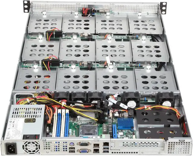 Alt view image 5 of 7 - ASRock 1U12LX-14S 1U Rackmount Server System LGA 1150 Intel C224 DDR3 1600/1333