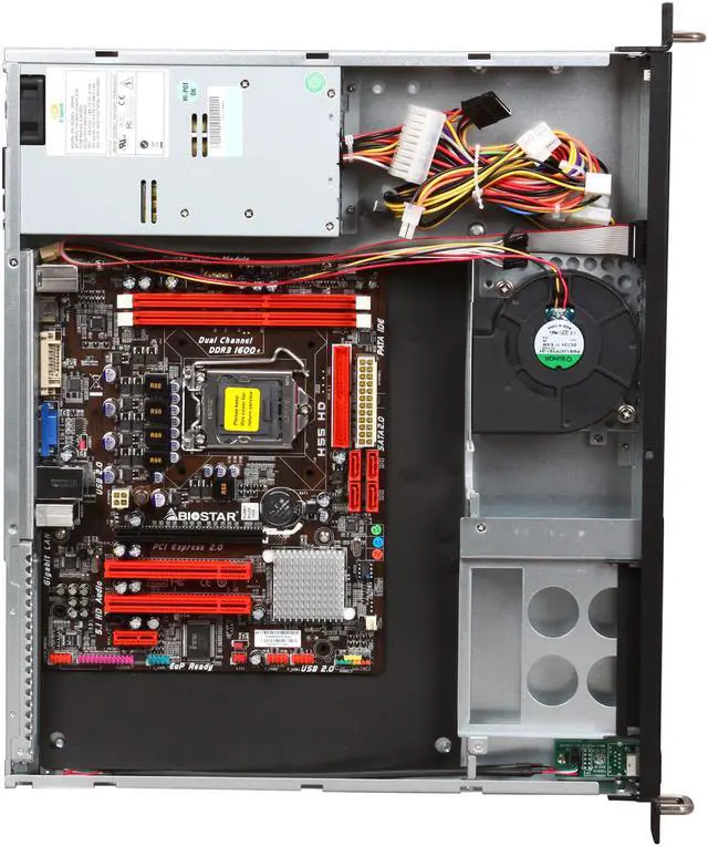 Alt view image 5 of 6 - Biostar BBSH551U 1U Rackmount Server Barebone LGA 1156 Intel H55 DDR3 800/1066/1333/1600(OC)