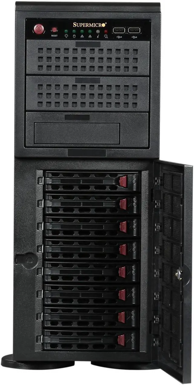 Alt view image 2 of 9 - SUPERMICRO SYS-7048R-TR 4U Rackmount Server Barebone Dual LGA 2011 Intel C612 DDR4 2133/1866/1600