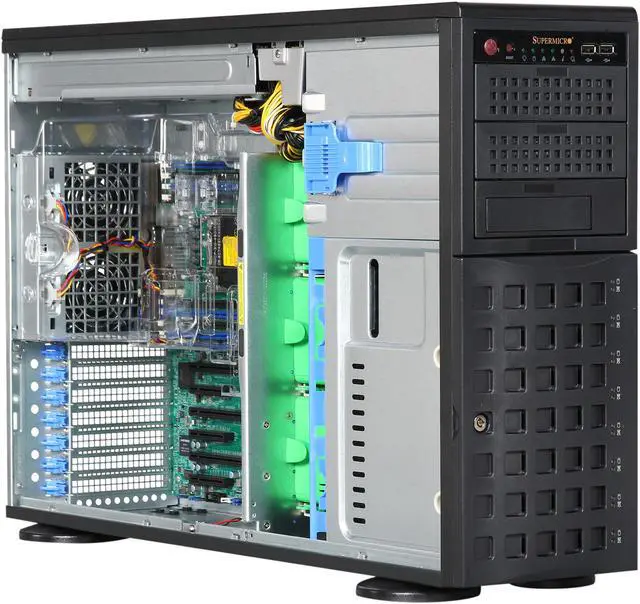 Alt view image 8 of 9 - SUPERMICRO SYS-7048R-TR 4U Rackmount Server Barebone Dual LGA 2011 Intel C612 DDR4 2133/1866/1600