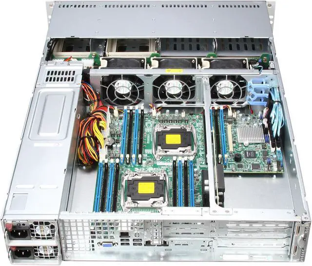 Alt view image 5 of 8 - SUPERMICRO SYS-6028R-WTR 2U Rackmount Server Barebone Dual Socket R3 (LGA 2011) Intel C612 DDR4 2400 / 2133 / 1866 / 1600 MHz ECC SDRAM 72-bit