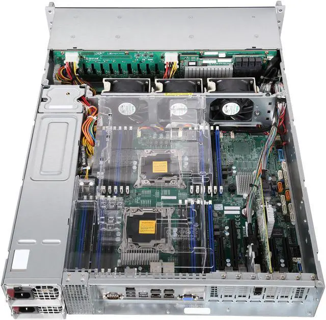 Alt view image 5 of 7 - SUPERMICRO 2028R-E1CR24N 2U Rackmount Server Barebone Dual LGA 2011 Intel C612 2133/1866/1600MHz ECC DDR4 SDRAM 72-bit