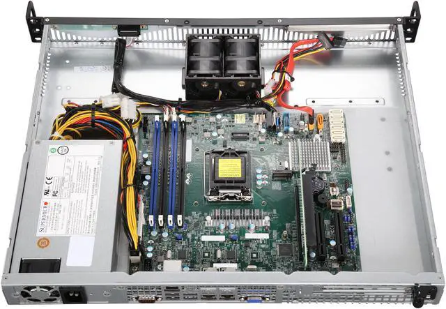 Alt view image 6 of 7 - SUPERMICRO SYS-5019S-ML 1U Rackmount Server Barebone LGA 1151 Intel C236 DDR4 2400 / 2133 / 1866 / 1600 MHz