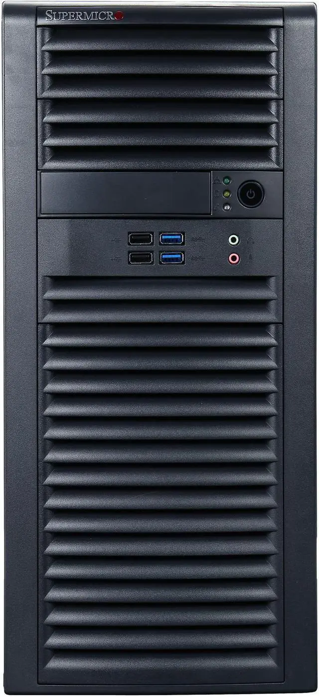 Alt view image 2 of 9 - Supermicro Performance Workstation Barebone 5039A-IL, Mid-tower, Intel C236 Chipset, Supports Intel Xeon E3 v6 / v5, 7th / 6th Gen Intel Core i7 / i5 / i3, Pentium, Celeron CPUs
