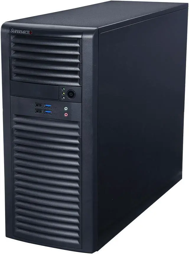 Alt view image 3 of 9 - Supermicro Performance Workstation Barebone 5039A-IL, Mid-tower, Intel C236 Chipset, Supports Intel Xeon E3 v6 / v5, 7th / 6th Gen Intel Core i7 / i5 / i3, Pentium, Celeron CPUs