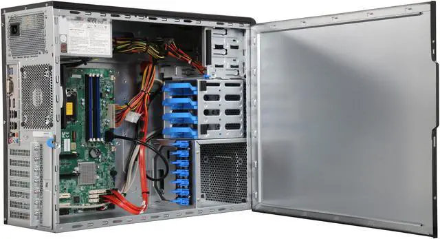 Alt view image 5 of 9 - Supermicro Performance Workstation Barebone 5039A-IL, Mid-tower, Intel C236 Chipset, Supports Intel Xeon E3 v6 / v5, 7th / 6th Gen Intel Core i7 / i5 / i3, Pentium, Celeron CPUs