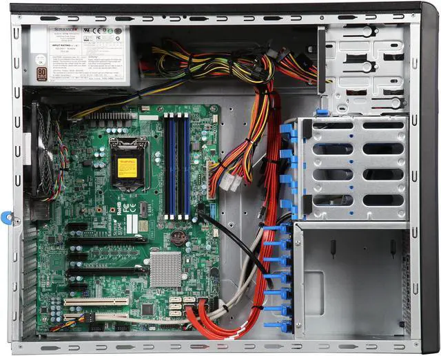 Alt view image 6 of 9 - Supermicro Performance Workstation Barebone 5039A-IL, Mid-tower, Intel C236 Chipset, Supports Intel Xeon E3 v6 / v5, 7th / 6th Gen Intel Core i7 / i5 / i3, Pentium, Celeron CPUs