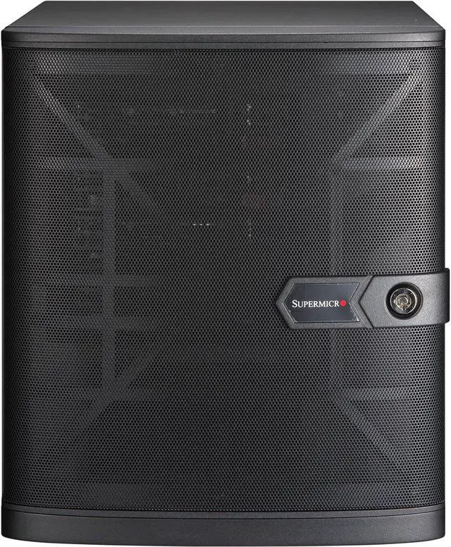 Main image of Supermicro Micro-tower, NAS, Cloud, Edge, Backup, Storage, Server Barebone 5029C-T, Intel C246 Chipset, Supports Intel Xeon E-2100 CPUs, 4 x Hot-swappable Drive Bays, IPMI