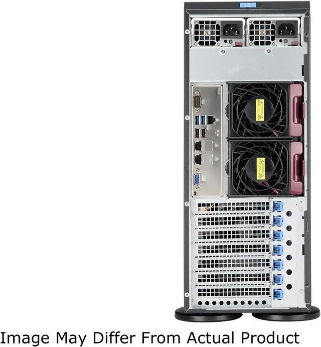 Alt view image 4 of 4 - SUPERMICRO AS-4023S-TRT Tower / 4U Rackmountable Server Barebone Socket SP3 DDR4 2666 MHz Registered ECC, 240-pin gold-plated DIMMs
