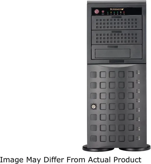 Alt view image 2 of 4 - SUPERMICRO AS-4023S-TRT Tower / 4U Rackmountable Server Barebone Socket SP3 DDR4 2666 MHz Registered ECC, 240-pin gold-plated DIMMs