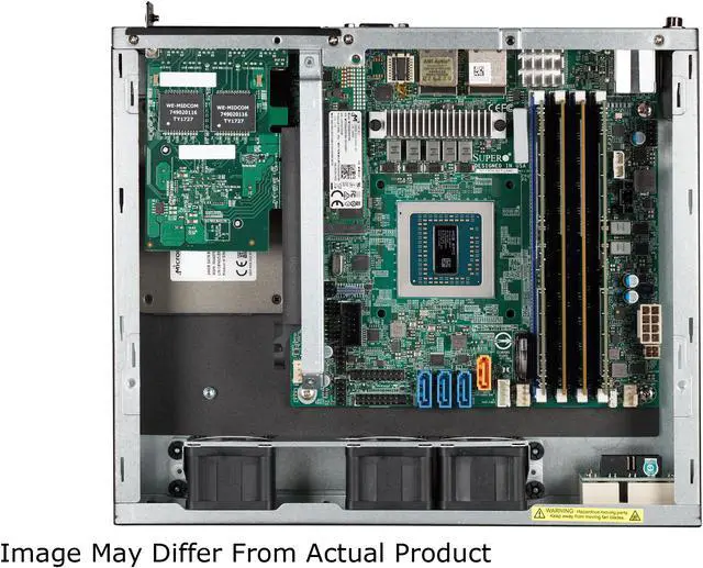 Alt view image 3 of 6 - Supermicro AS-E301-9D-8CN4 AMD EPYC 3251 8C SoC 512GB 4GbE IPMI Embedded IoT Gateway SD-WAN vCPE/uCPE Network Appliance Home Lab Virtualization Server