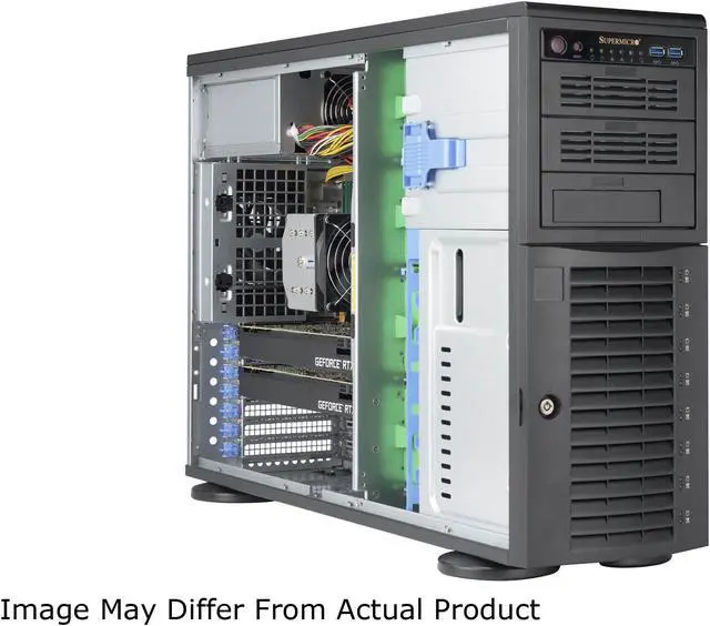 Alt view image 3 of 8 - SUPERMICRO SYS-5049A-T Server Barebone LGA 3647 Intel C621 12 x DDR4 ECC RDIMM / RDIMM3DS / LRDIMM / LRDIMM 3DS