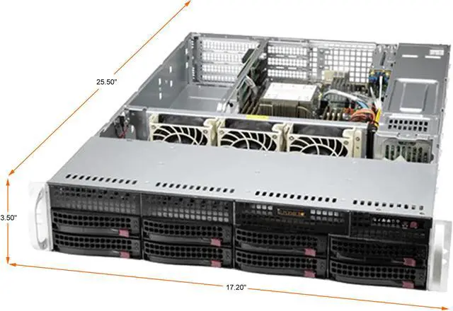 Alt view image 2 of 2 - SUPERMICRO SYS-520P-WTR 2U Rackmount Server Barebone LGA 4189 Intel C621A