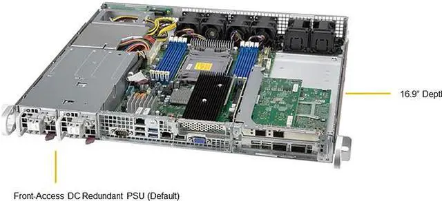 Alt view image 2 of 5 - SUPERMICRO SYS-110P-FDWTR 1U Rackmount Server Barebone, for Customized Please Contact with Newegg B2B