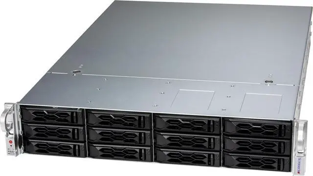 Main image of CloudDC SuperServer SYS-621C-TN12R, 2U DP CloudDC with 12 hot-swap 3.5" NVMe/SAS/SATA bays and 4 PCIe 5.0 x16 slots + 2 PCIe 5.0 x16 AIOM slots